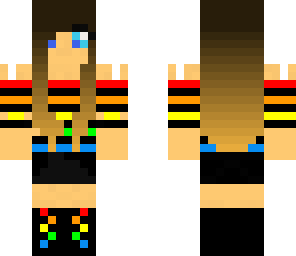 ombre rainbow girl