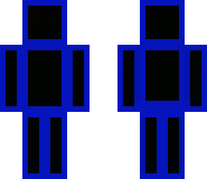 blue and black cubed