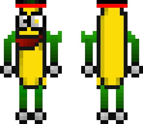 banana whit a hat