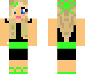 green dress