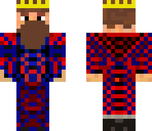 king wearing elegant robes