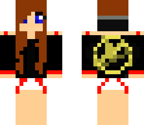 brown haired hunger games girl