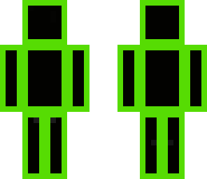 green and black cubed