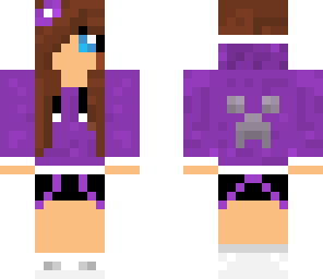 girl with creeper hoodie