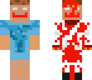 herobrinebloody and herobrine 
