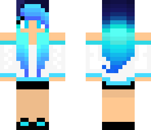 blue hair girl