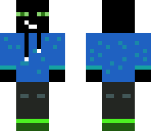 blue and green enderman