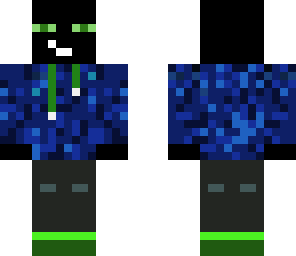 blue and green enderman