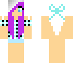 purple white hair girl