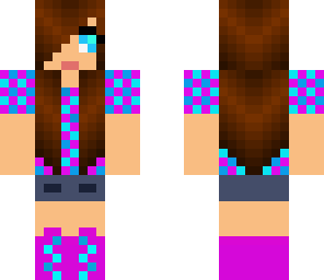 blue and purple girl
