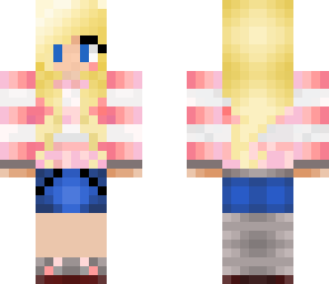 edited blonde girl