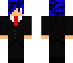 emo boy with red tie