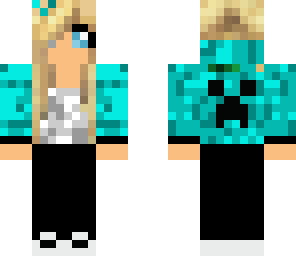 blue gamer girl
