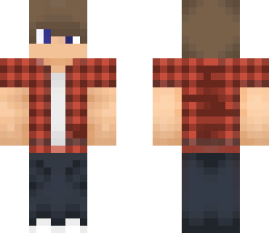 minecraft boy red