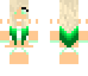 white n green girl
