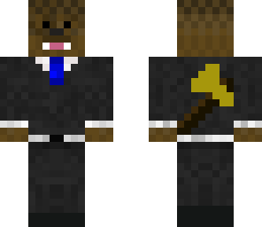 with a axe
