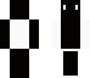 black and white