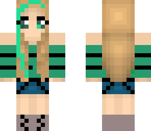 cyan gamer girl