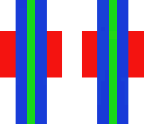 blue green man