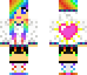 rainboe heart girl