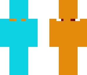 blue orange man