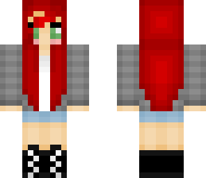 red haird whit weird shiny eyees o3o