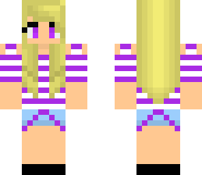 blone purple girl