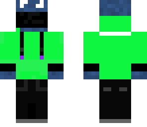 cookie monster with green hoodie