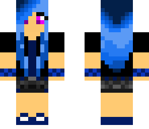 now with blue eyes water girl