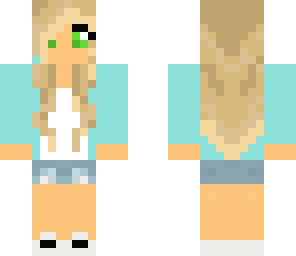 girl with a blue jacket