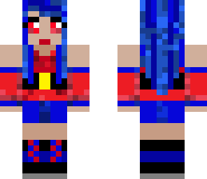 red and blue girl 2