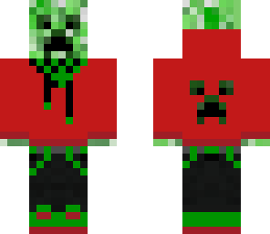 creeper with a red hoodie