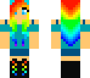 cute rainbow dash girl