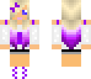purple cute girl