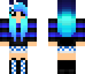cute blue girl
