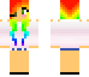 pretty rainbow gamer girl
