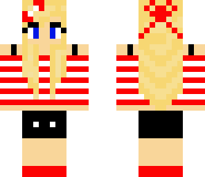 red cute girl