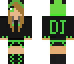 green panda dj girl