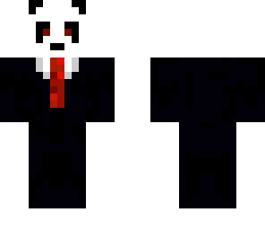 panda w garniturze