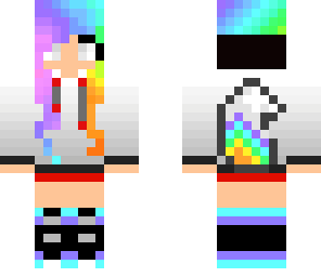 cool rainbow girl