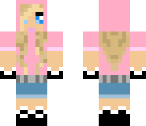 blonde girl in pig hoodie