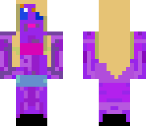 strange purple person