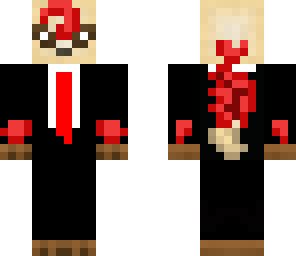 red leafy wearing a tuxedo fixed