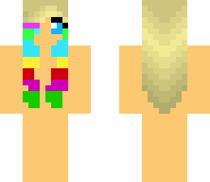 rainbow hair girl base
