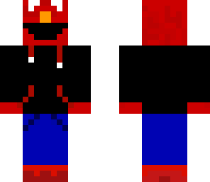 elmo in a hoodie