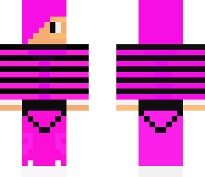 the pink and black skater