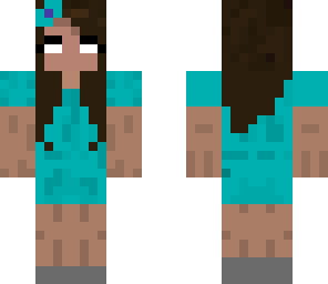 herobrine's girlfriend in a dress