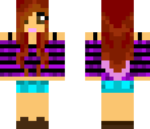 ginger cute purple