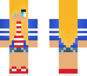 red white and blue girl 2