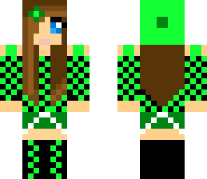 cute green girl